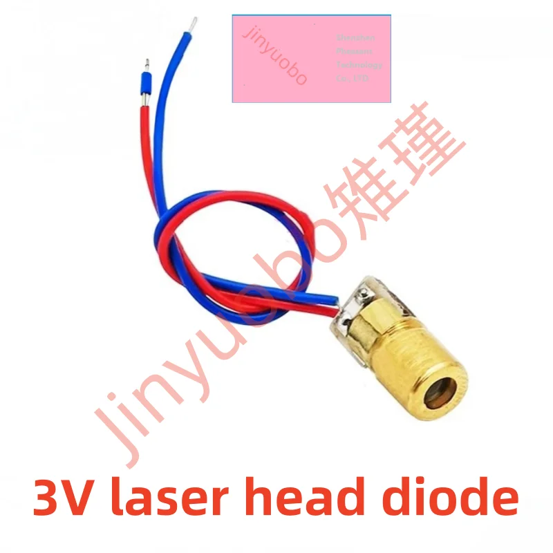 3V 5V 4.5V laser head diode dot red copper semiconductor laser tube 6MM outer diameter