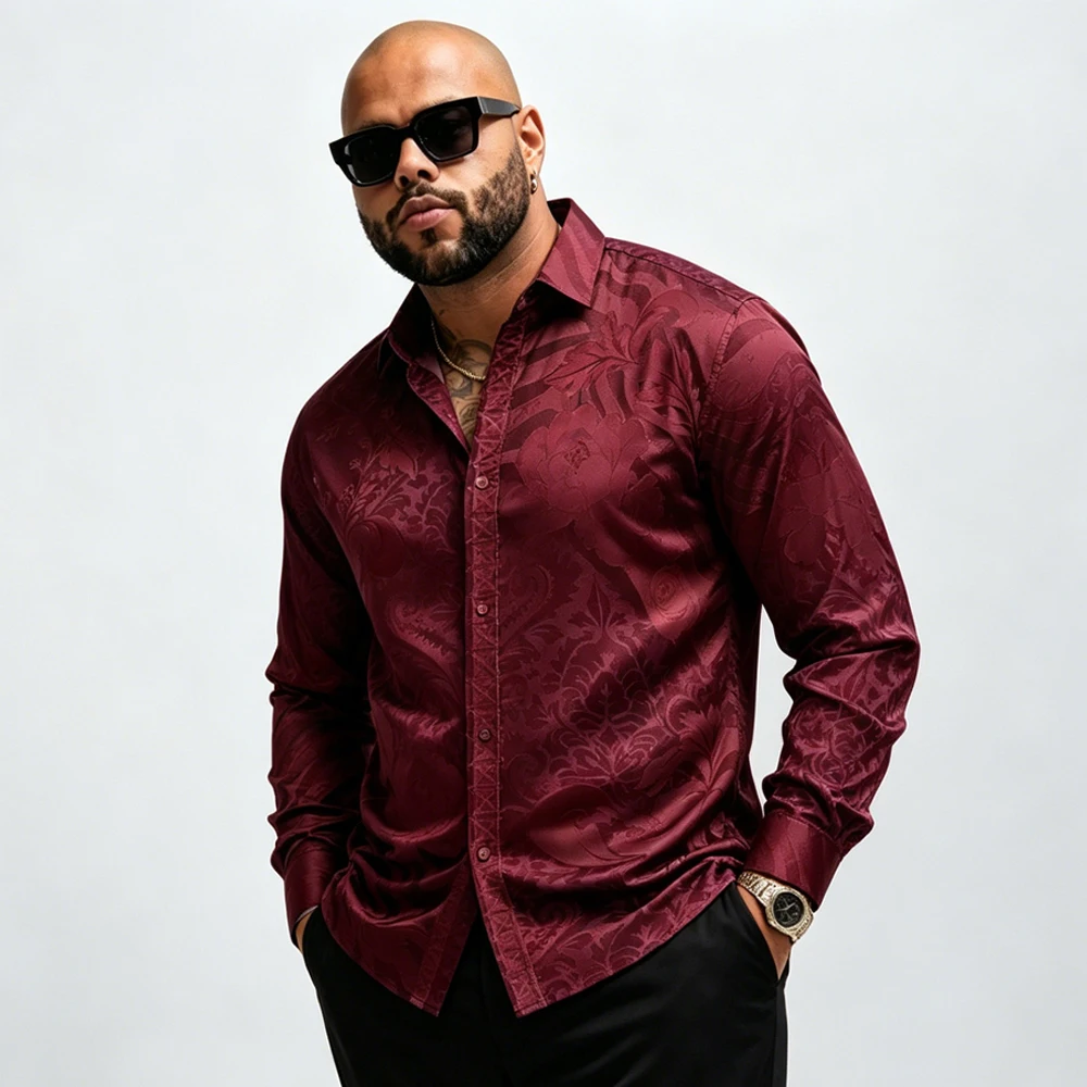 

Men's New Fashion Linen Long Sleeve Lapel Shirt Colorful Natural Texture 3D Printed Shirt Holiday Street Casual Party Men's Top