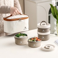304 stainless steel lunch box, lunch box, insulated lunch box, multi-layer lunch box can be heated in a microwave oven