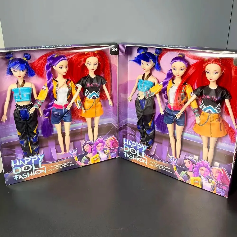 

2025 Anime new KPop Demon Hunters doll vinyl toy Rumi Mira zoi character vinyl mask statuette birthday gift Fan Club gifts