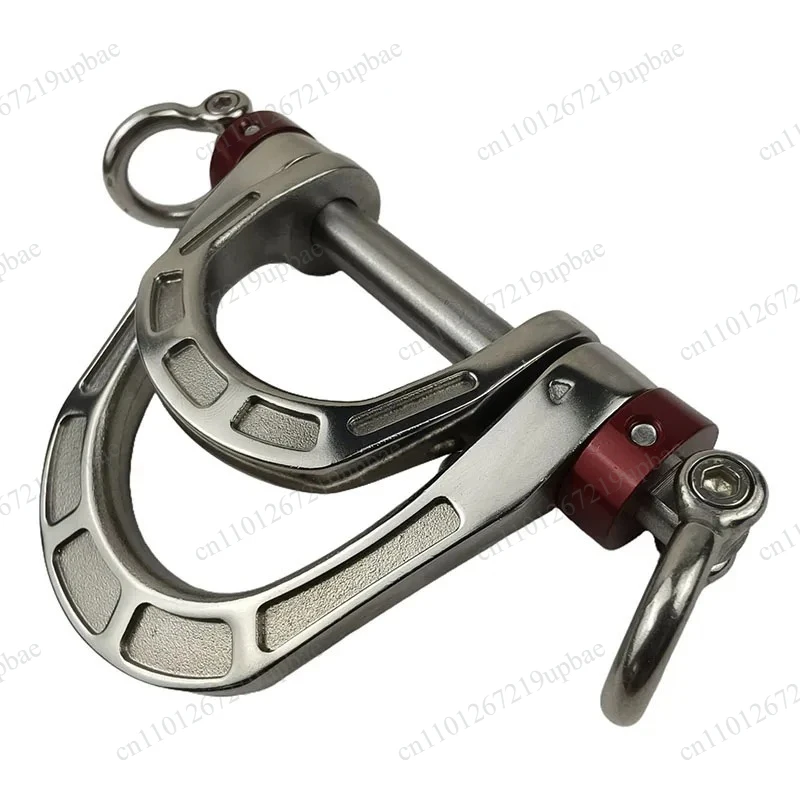 Portable Five‑Point Safety Belt D‑Ring Double D‑Ring Load‑Bearing Connection Ring for Safety Harness Working Protection