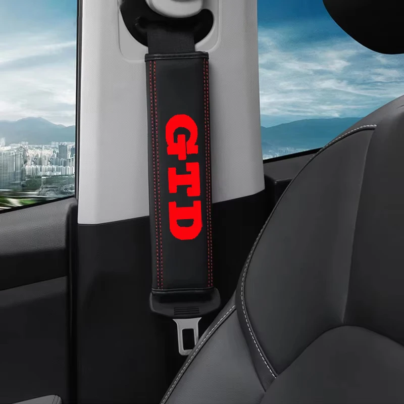 2 قطعة غطاء حزام مقعد السيارة حامي الكتف وسادة منصات اكسسوارات ل Volkswagen VW GTD GTE العلبة جولف Rline MK6 بولو باسات #5