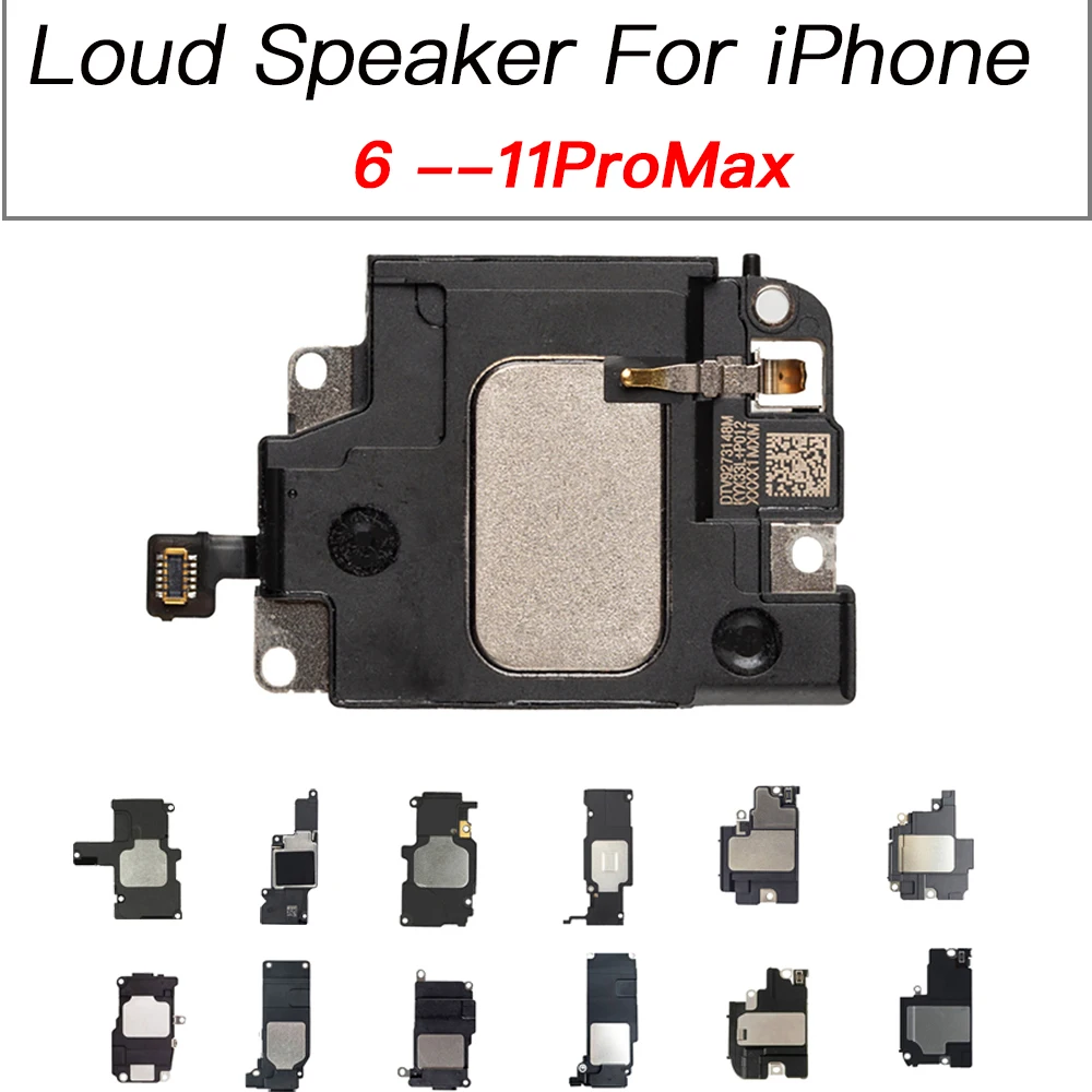 Bottom Loud Speaker For iPhone 6 6S 7 8 Plus X XR XS 11 Pro Max Sound Buzzer Ringer Loud Speaker Flex Cable Replacement Parts