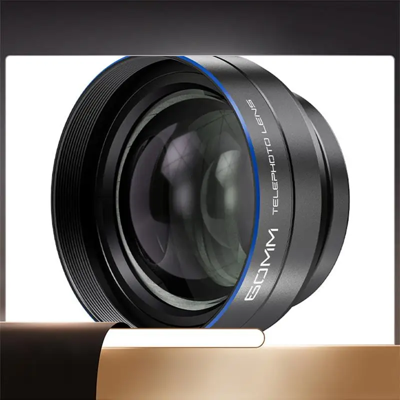 

N35R-For Smartphone Compatible HD 60Mm Telephoto Lens 17Mm Threads 58Mm Filter Interface 1.7X Magnification Backplate