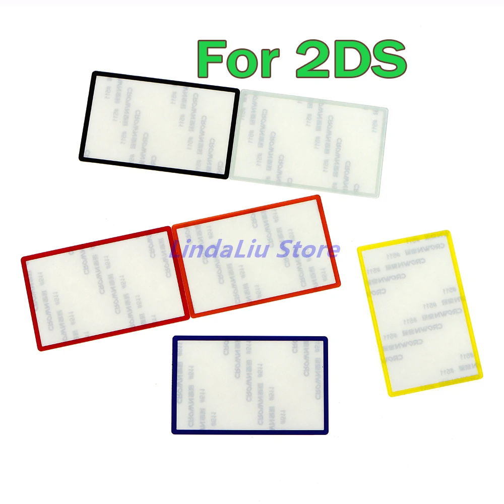 

50pcs Glass Lens Cover Top LCD Screen Panel For 2DS Top Surface Mirror Outer Upper LCD Screen Front For Nintend 2DS