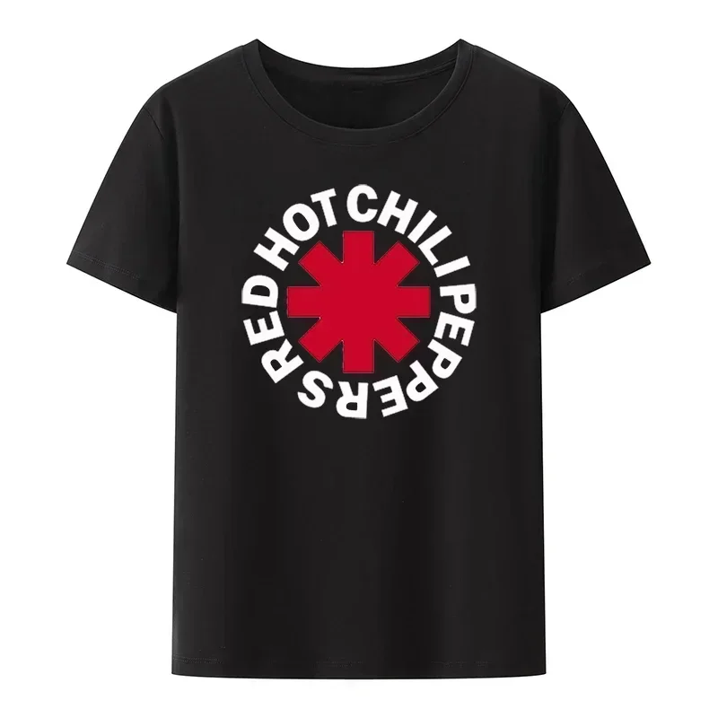 

Повседневные футболки Red Hot Chili Peppers, забавные черные футболки с принтом, унисекс, свободный крой, короткий рукав, оверсайз, уличный стиль, для мужчин и женщин
