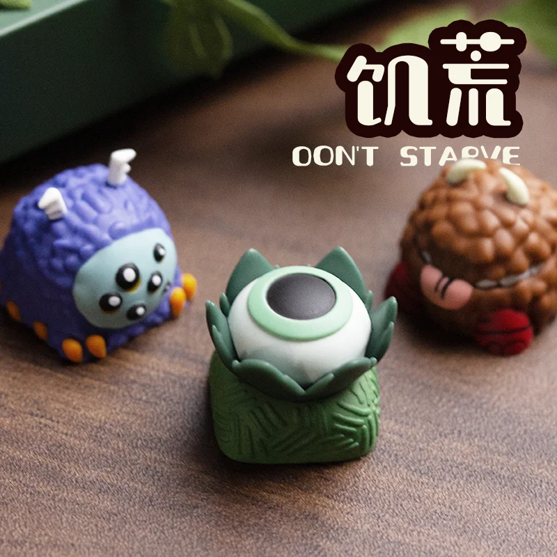 Diy Handmade Keycap Single 1Pc Painted Mechanical Keyboard Cap Customized Gourmet Hamburger Hot Dog Cheese Cartoon Cute Keycap