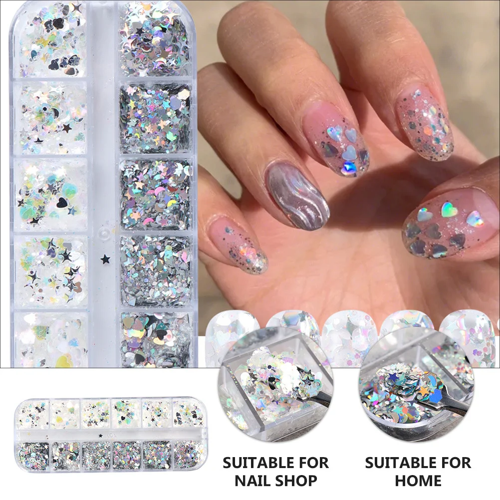 

Nail Art Sequin Irregular Star Glitter Patches Exquisite Practical DIY Fingernail Decoration Unique Nail Art Sequin Decor