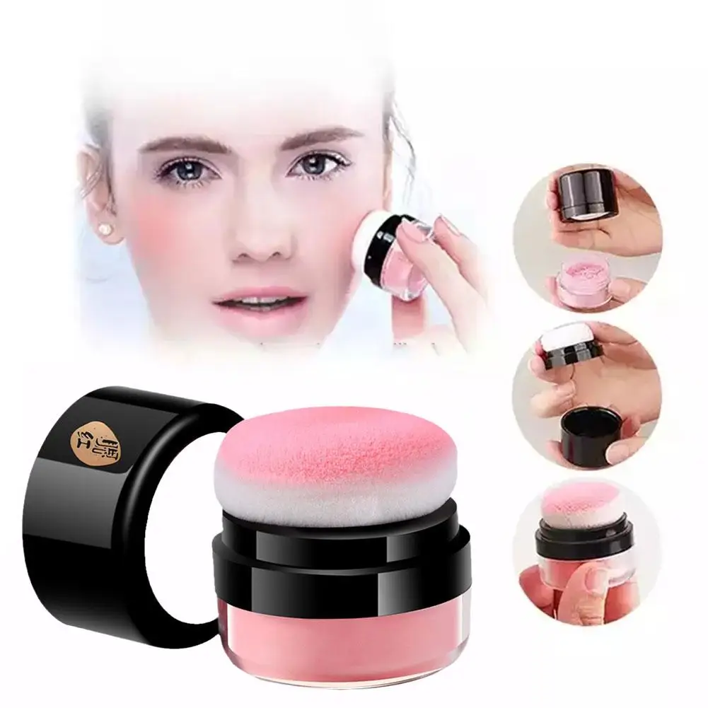 Cabeça De Cogumelo Em Pó Blush, Maquiagem Suave Rosto, Contorno Matte, Natural Fine, Mist Bochecha, Rouge, Nevoeiro, N4W6