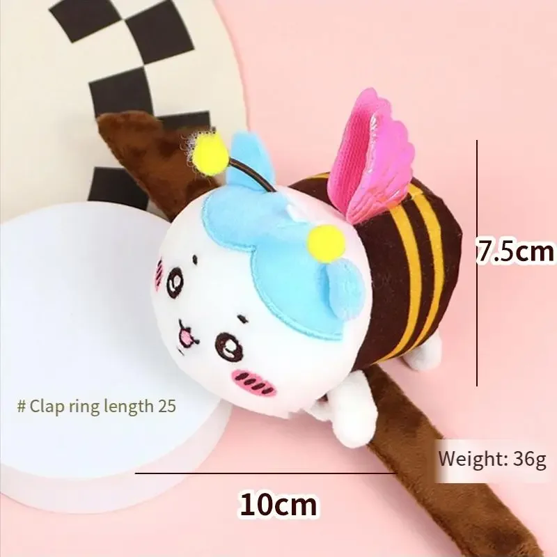 Cartoon Chiikawa Usachi Hachiware Pluche Polsbandje Slap Armbanden Hand Clap Ring Speelgoed Leuke Anime Kinderen Verjaardagscadeau