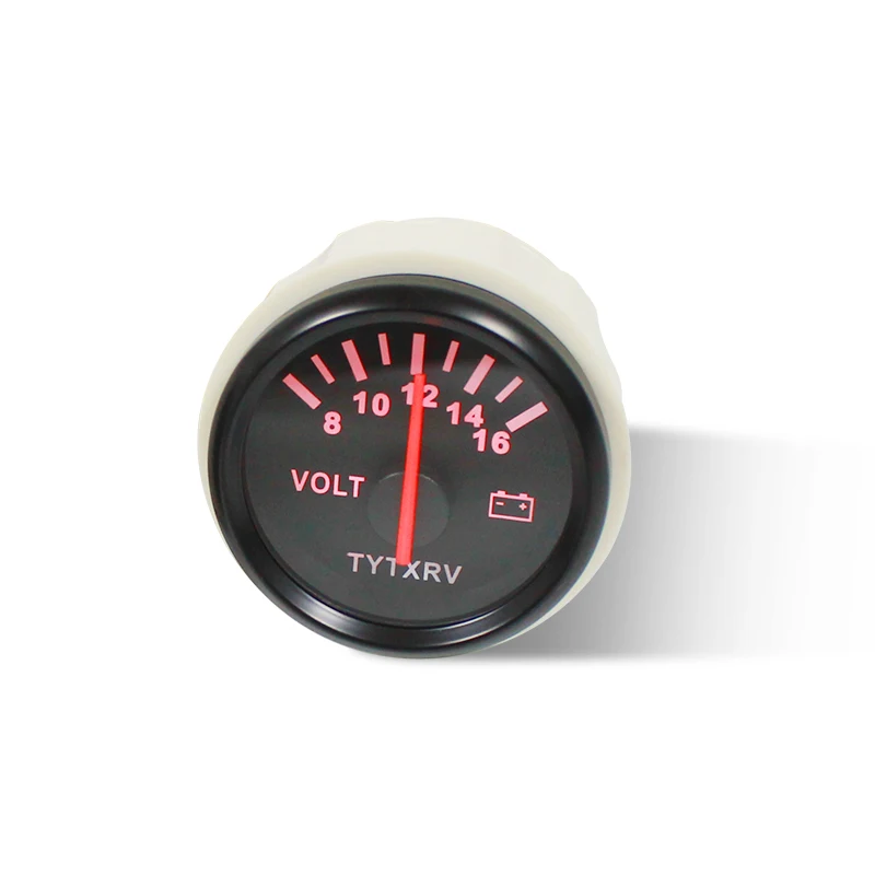 

12V/24V Pointer Waterproof Caravan Voltmeter Gauge Motorhome RV Boat Marine Gauge