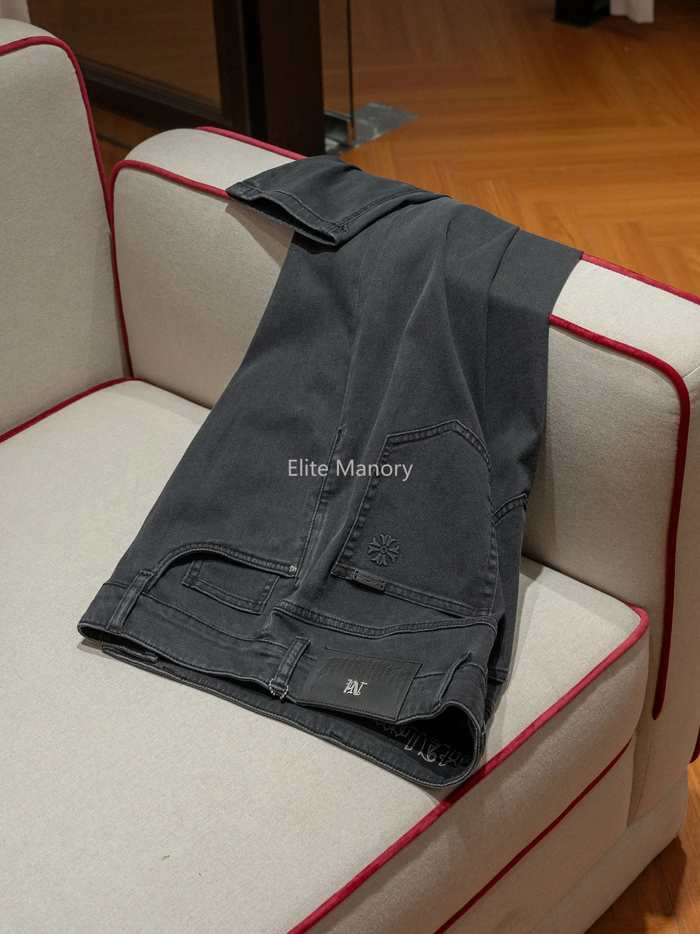 

[8 ounces enzyme wash] Lyocell cotton comfortable and breathable, elastic thin small straight jeans