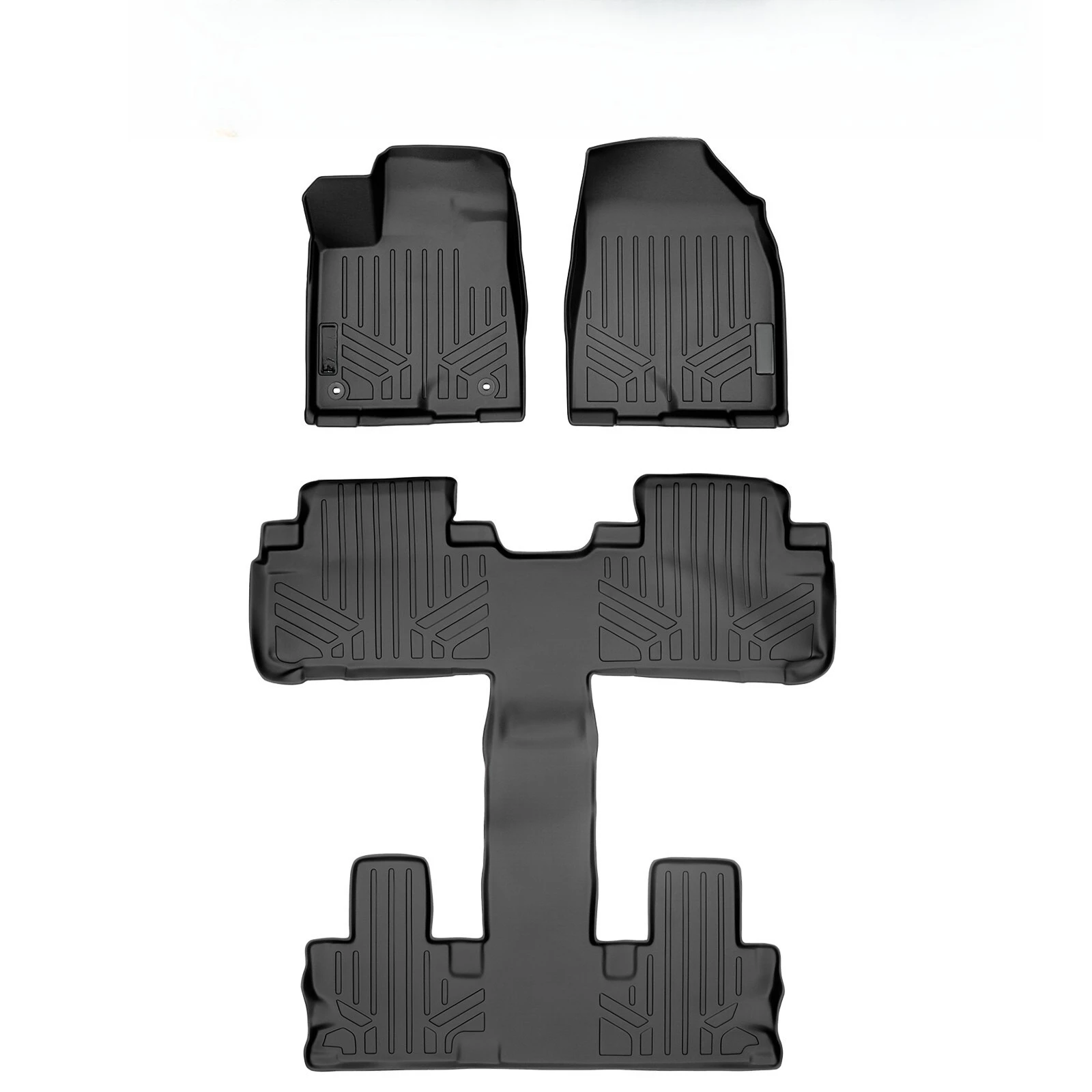 

Коврики в салон на заказ, 3 ряда, черные, для Toyota Highlander 2014-2019