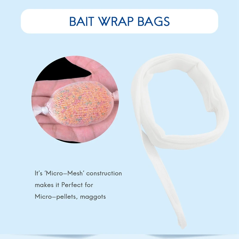 ถุงตาข่ายใส่เหยื่อตกปลา PVA กว้าง37มม. 5ม. ถุงสำหรับบรรจุเบ็ดตกปลา