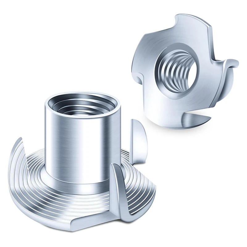 Nuts,T-Nuts,4-Claw Nuts For Bolts And Rod Casters,Hardware Nuts