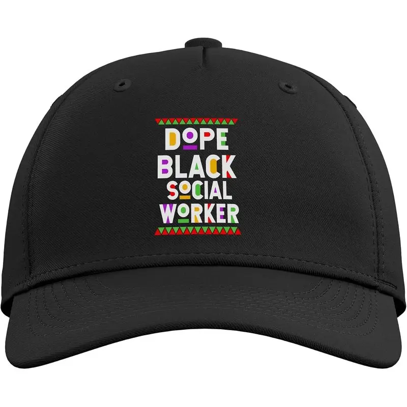 Dope Black Social Worker African American Job Proud Adjustable Baseball Hat