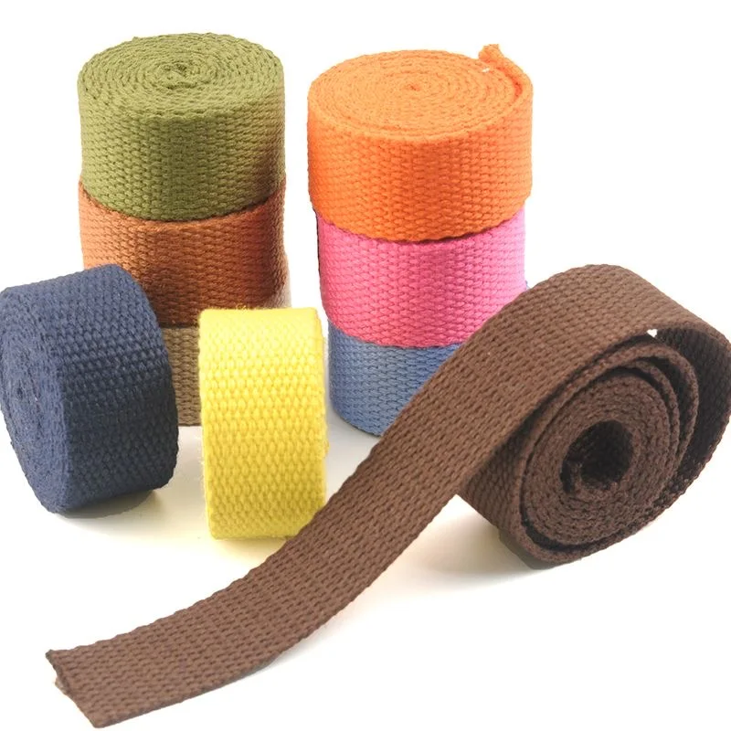 Canvas Ribbon Belt Bag Webbing Nylon Webbing Knapsack Strapping Sewing Bag Belt Accessories 5Meters per roll 20 25 32 38 50 MM