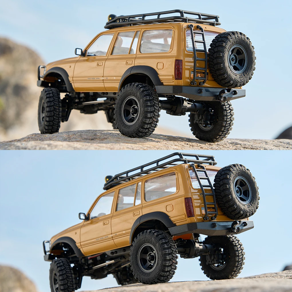 1/18 FMS FCX18 LC80 coche de escalada coche de Control remoto 2,4 Ghz 4WD simulación eléctrica todoterreno modelo de coche Control de dirección definitivo