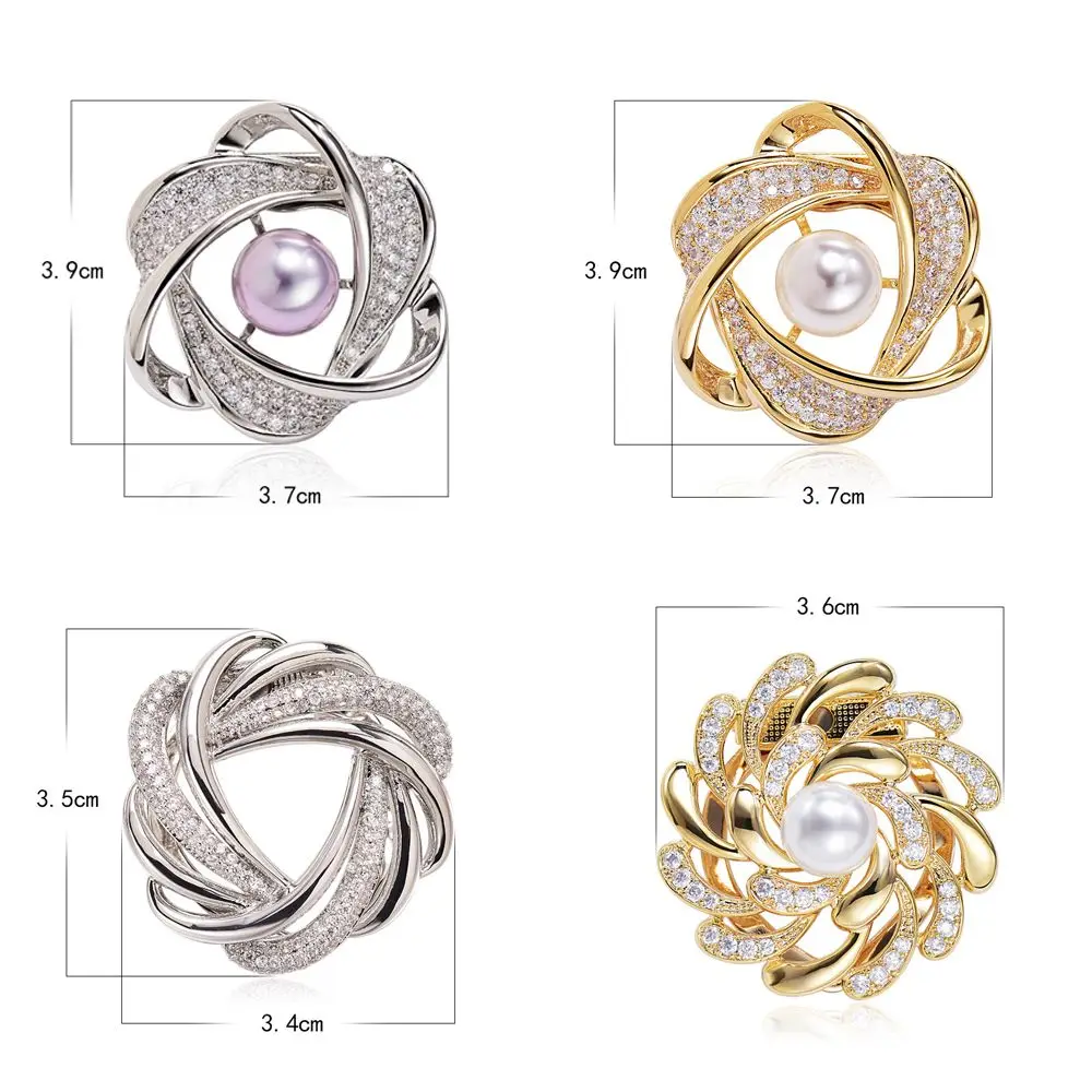 Винтажный элегантный цветок со стразами, модные украшения, кольцо для шарфа с кристаллами, брошь в корейском стиле, булавки, женский шарф, пряжка, зажим для шали