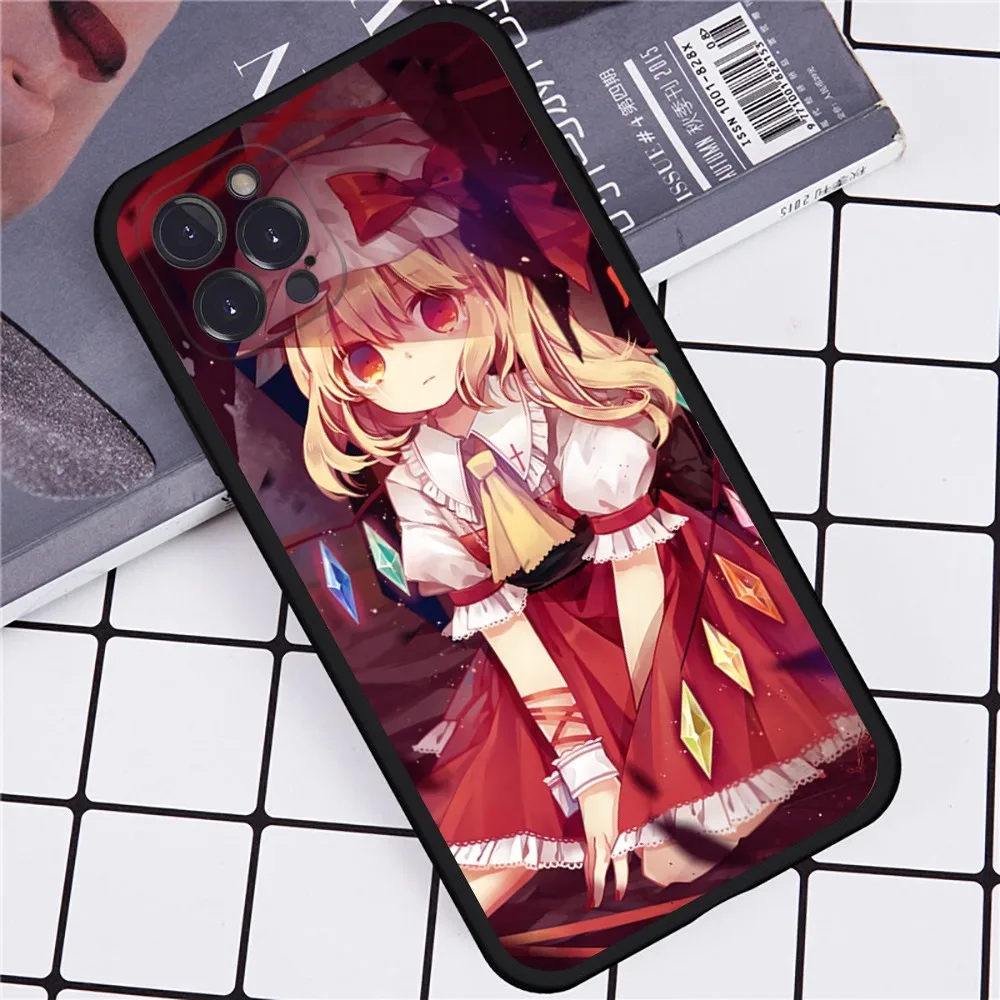 Anime Touhou Scarlet Eyes Phone Case for iPhone 15 8 7 6 6S Plus X SE 2020 XR XS 14 11 12 13 Mini Pro Max Mobile Case image 5