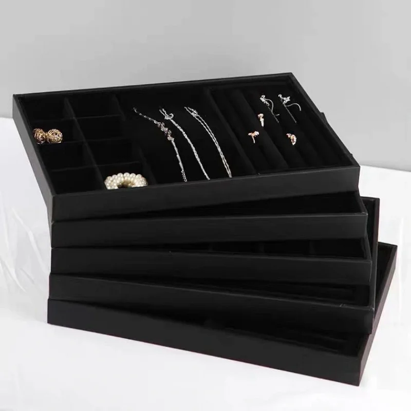 [ ] Look Storage Ring Necklace Tray Stall Props Jewelry Box Bracelet Display