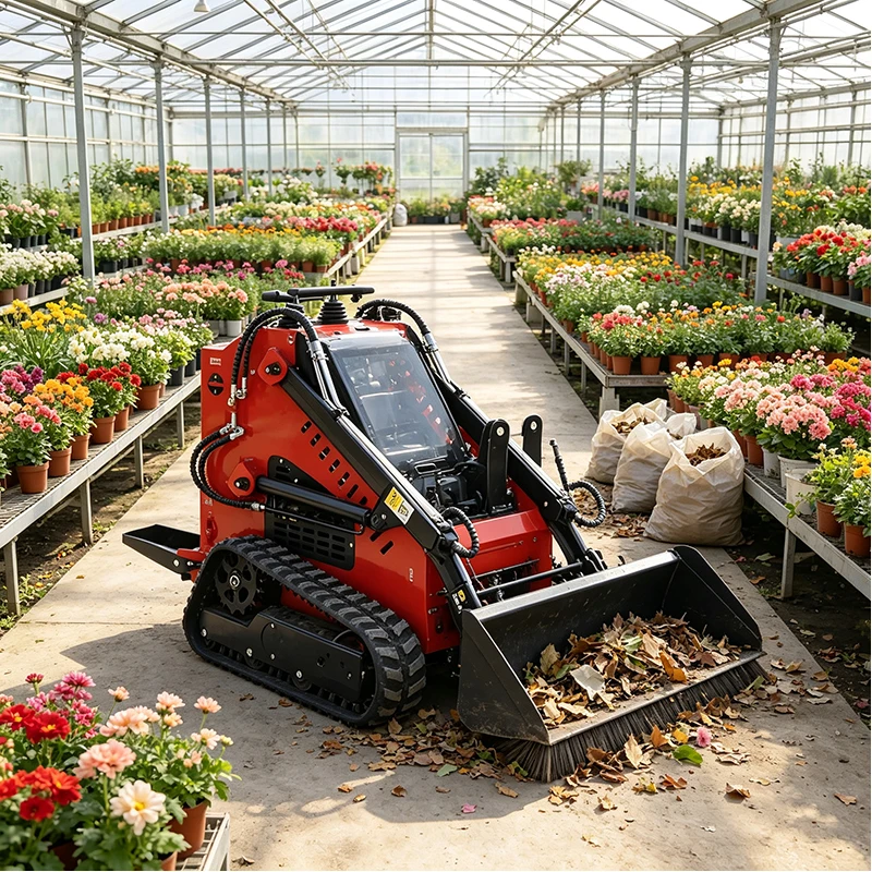 Skid Loader Compact Construction Equipment with Hydraulic System for Landscaping Farm Material Handling Tasks
