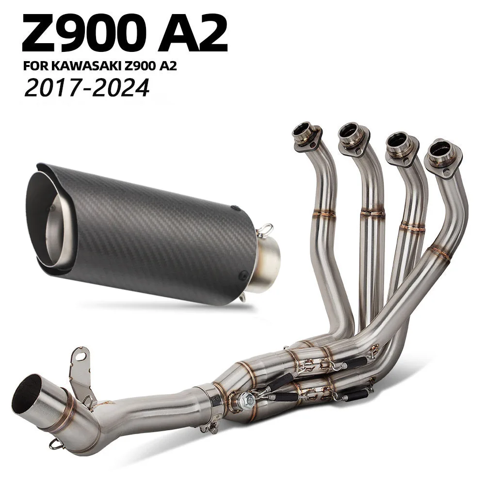 Z900 A2 Exhaust System For Kawasaki Z900 (Low power version) 35KW 70KW 2017-2024 Motorcycle Exhausts Headers Tube Muffler Kit