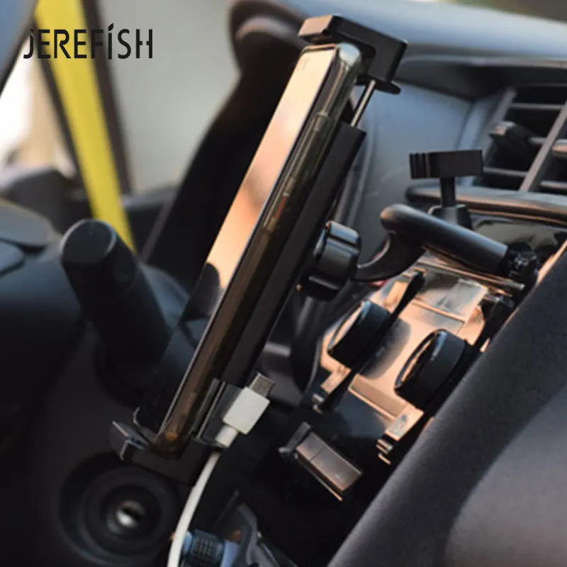 Adjustable Car CD Slot Tablet Stand Car Phone Holder for IPad 12.9 Air Mini IPhone 14 13 Pro Max Samsung Huawei 5-13 Inch Pad