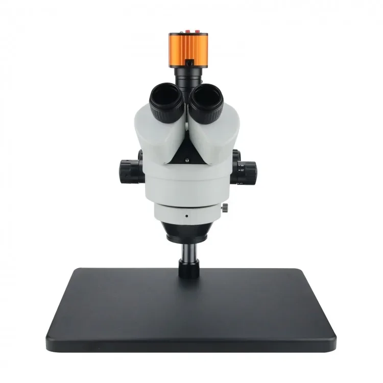 7X-45X Zoom PCB Repair Microscope Camera Trinocular 16MP Stereo Microscope with Universal