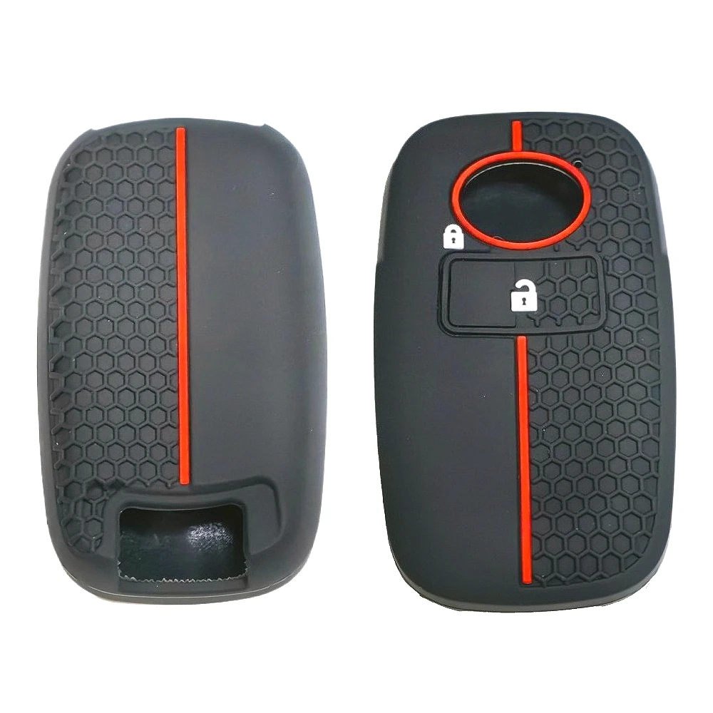Funda de silicona para mando a distancia de coche, 2 botones, mando a distancia, carcasa FOB para Toyota RAIZE, Daihatsu Rocky, accesorios para llavero
