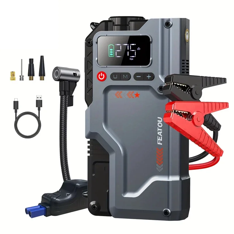 20000mAh Car Battery Charger Emergency Starting Device Booster Power Pack 12V Auto Jump Box With LED Light USB Quick Motorcycle