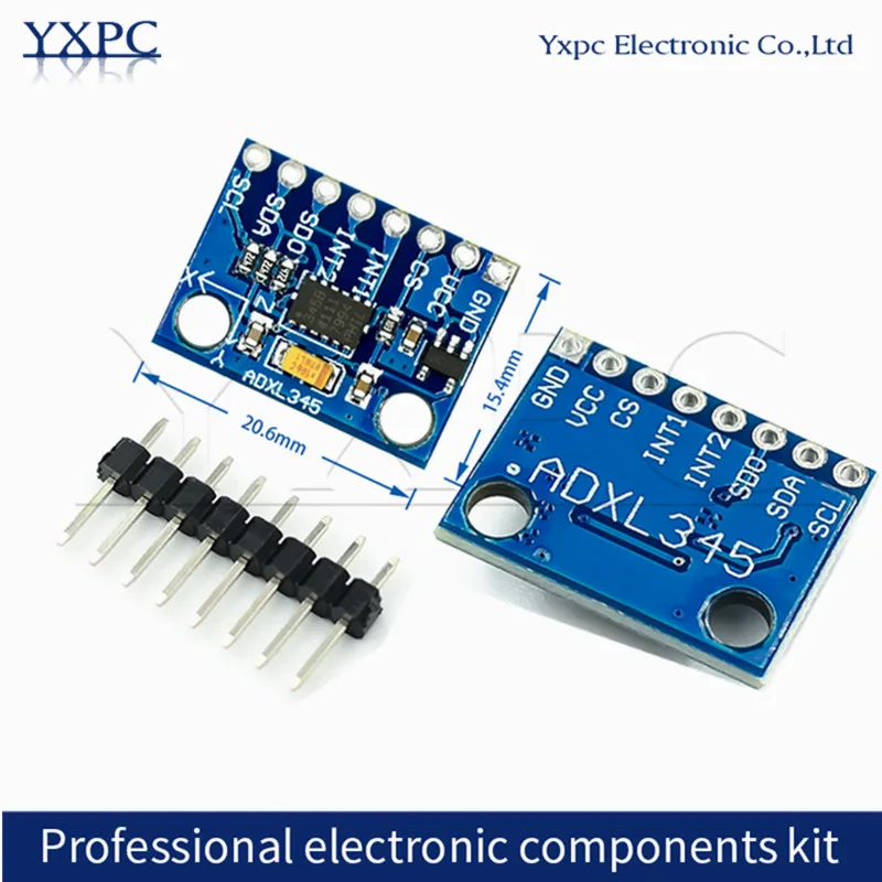 GY-291 ADXL345 digital three-axis acceleration of gravity tilt module IIC/SPI transmission 3-Axis Digital Gravity Sensor