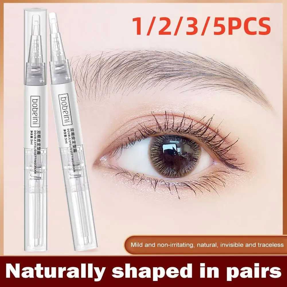 1/2/3/5PCS Long-acting Invisible Double Eyelid Shaping Cream Big Stretch Transparent Fold Eyelid Lifting Long Glue Eyelid Lastin