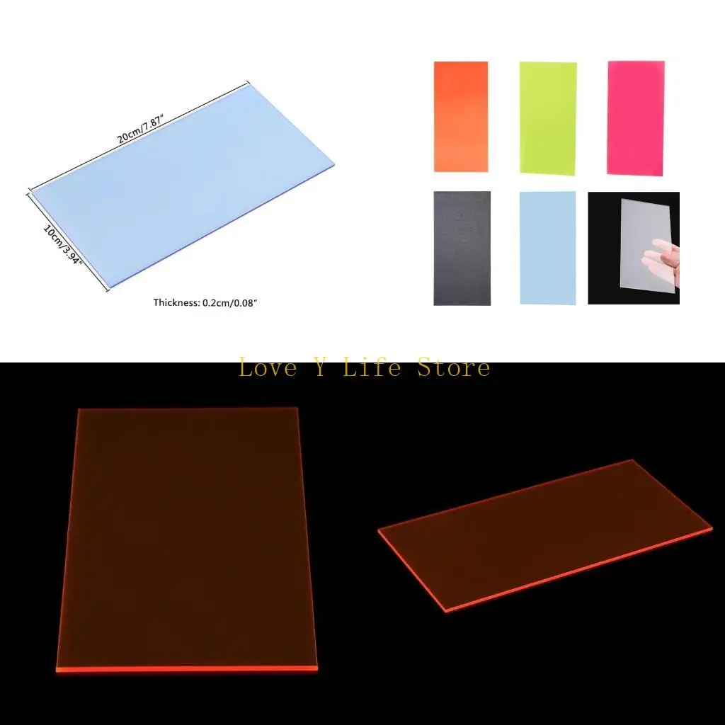 L74C 10 × 20 durezza Scheda colorata foglio acrilico Accessori per giocattoli fai -da -te Modello