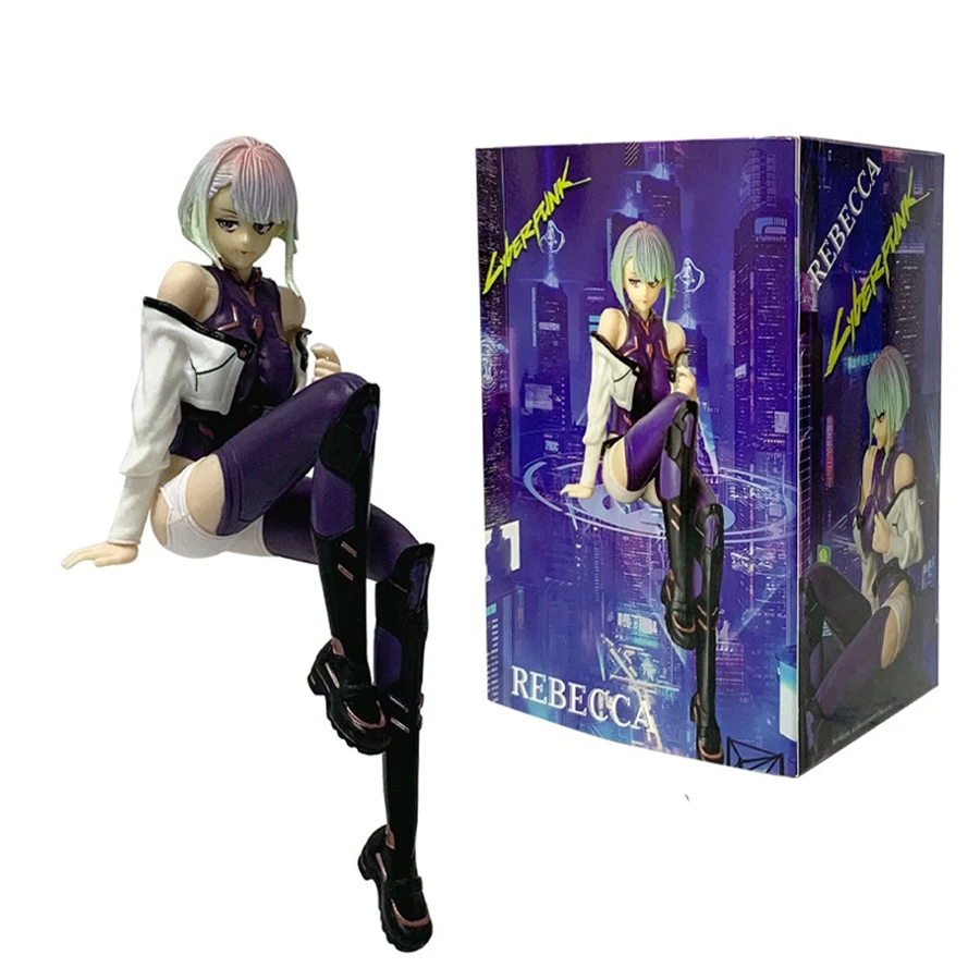 17cm Cyberpunk Edgerunners Anime Figure Super Hacker Lucy Action Figure Street Man David Figurine PVC Adult Collection Model Toy view 6