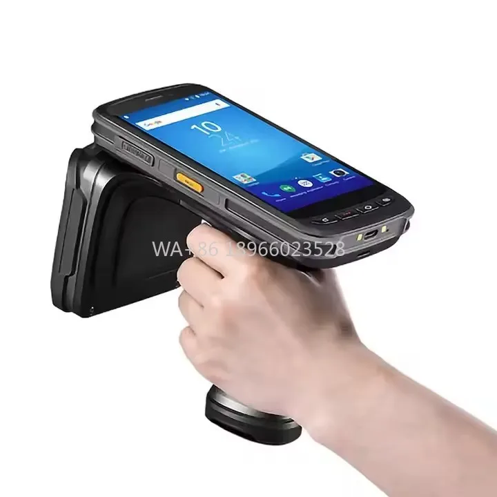 

Лучшая цена Ручной сканер штрих-кода Android Портативный портативный UHF RFID-считыватель дальнего действия для инвентаря