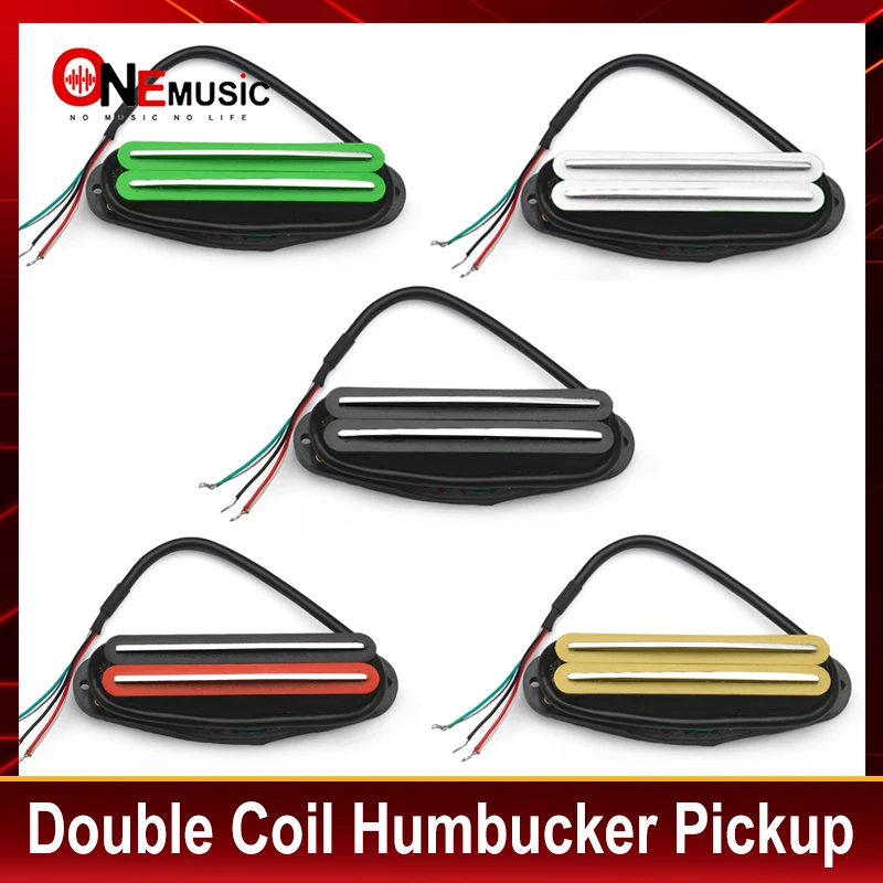 Double Coil Humbucker Pickup Sensitive Response and Clear Tone Single Pickup for Electric Guitar