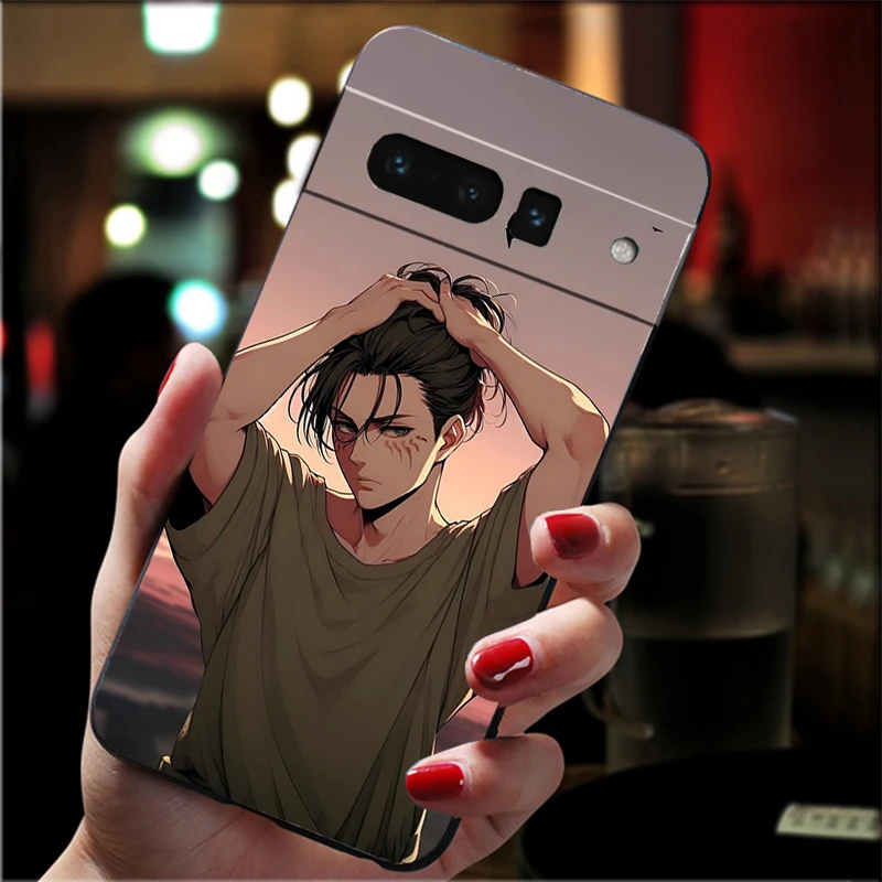 

Eren Yeager attack on titan Carcasa Funda Phone Case For Google Pixel 10 9 Pro XL 9A 8 7 6 Pro Pixel 8A 7A 6A Pixel 8 7 6 5