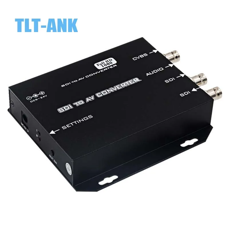 Broadcast-Grade HD/3G-SDI to AV/BNC/CVBS Converter with High-Definition Variable Frequency