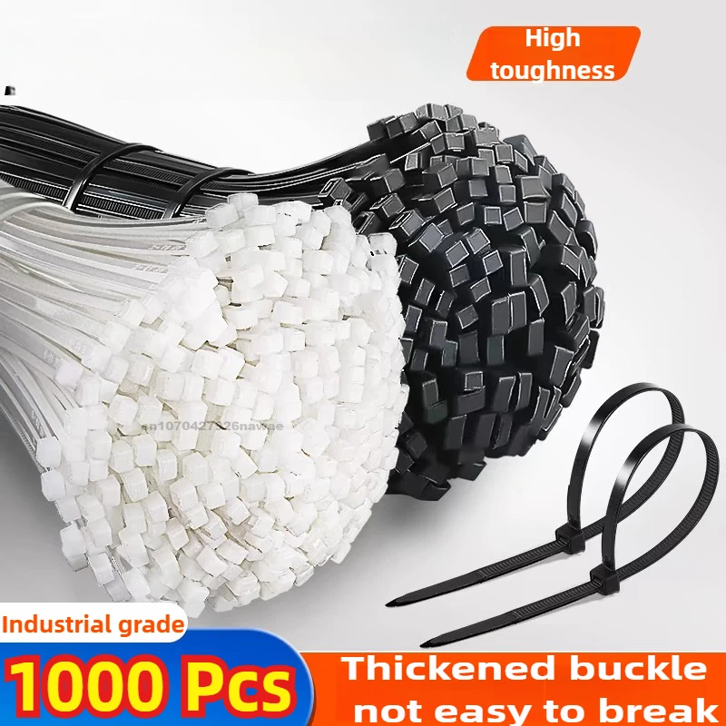 Fascette per cavi in nylon autobloccanti all'ingrosso Fascette per cavi in plastica Cavi resistenti Anelli di fissaggio Cinghie per cavi per organizer hardware ad anello