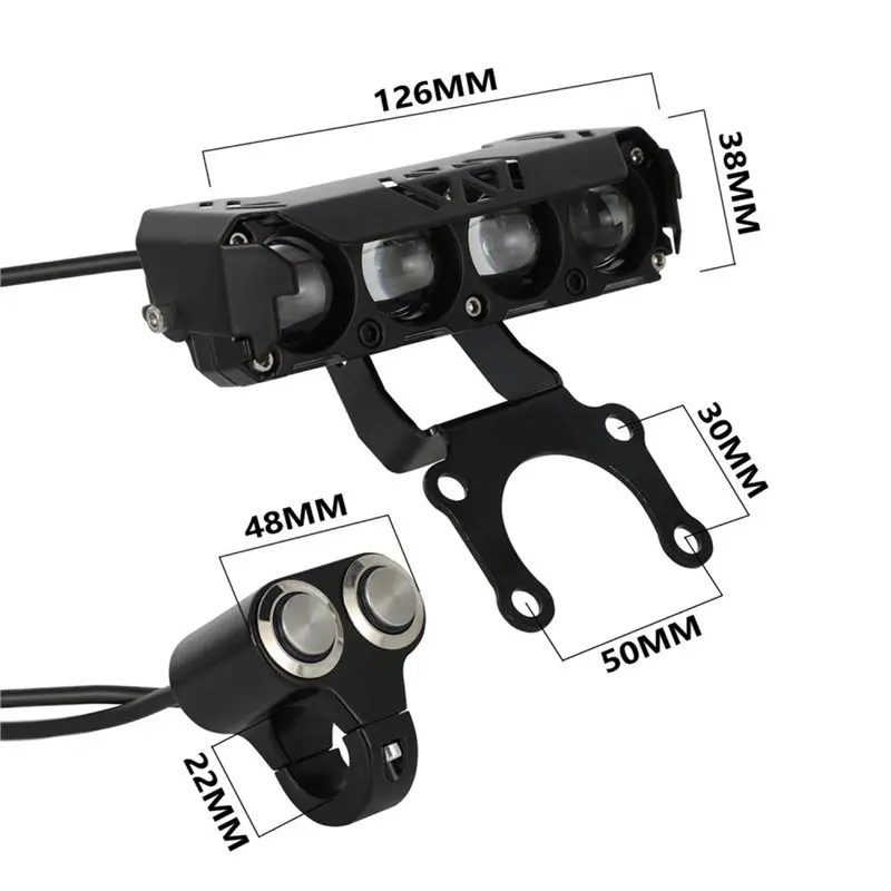 A64P-Front Head Light For Sur-Ron Light Bee S X Motorcycle Anti-Fog Lights Driving Auxiliary Spot Lamp Motorcross Accessories