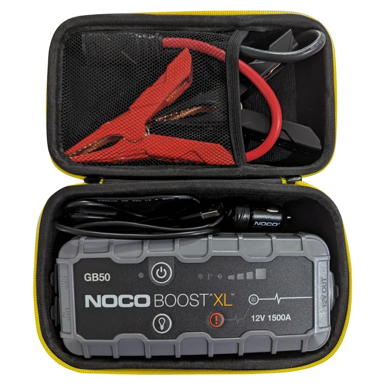 Newest Hard EVA Travel Carrying Cover Storage Bag Case for NOCO Boost XL GB50 1500 Amp 12-Volt UltraSafe Lithium Jump Starter