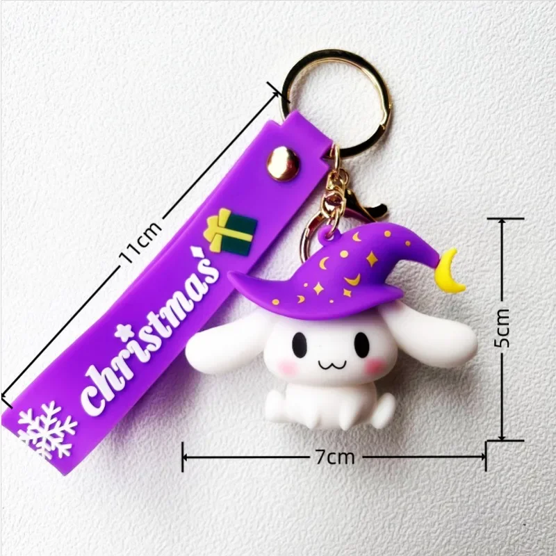 Hellokitty Sleutelhanger Cartoon Rugzak Hanger Kuromi Anime Figuur Mijn Melodie Ornament Tas Auto Sleutelhanger Verjaardag Halloween Geschenken