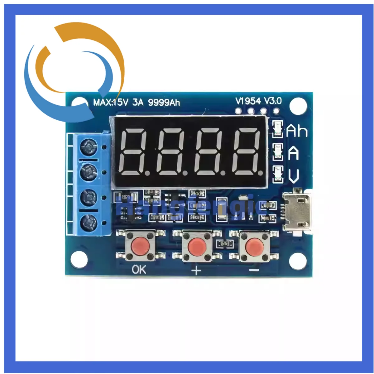 ZB2L3 Battery Tester LED Digital Display 18650 Lithium Battery Power Supply Test Resistance Lead-acid Capacity Discharge Meter