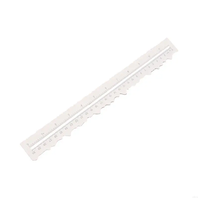 G8TA Metal Paper Paper Porting Ruler с зубчатыми краями