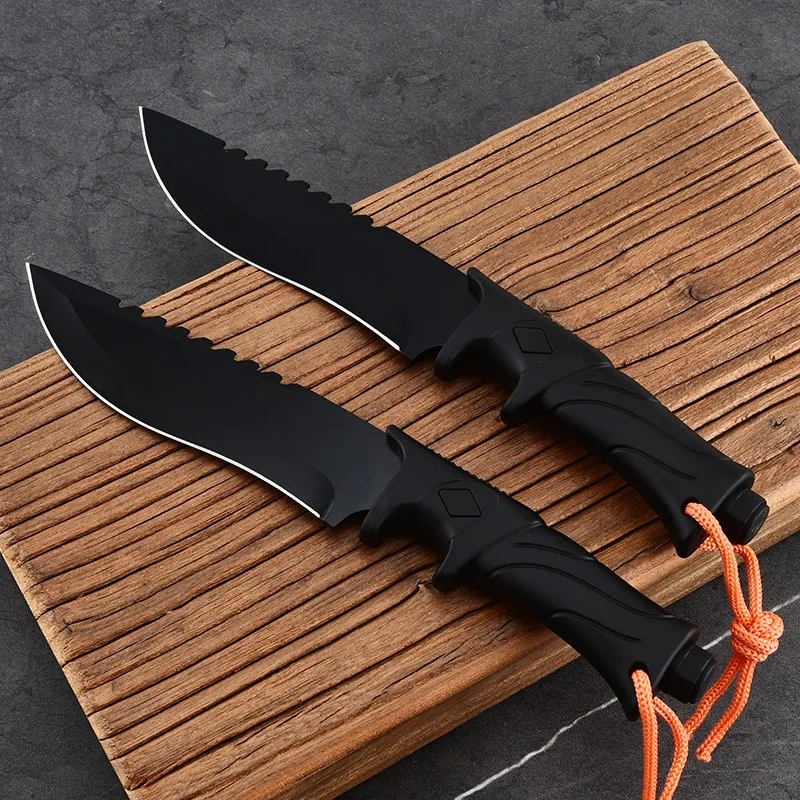 Outdoor Straight Knife, High Hardness And Thickened, Portable Survival Meat Knife, Sharp Fishing Knife For Camping And Fishing
