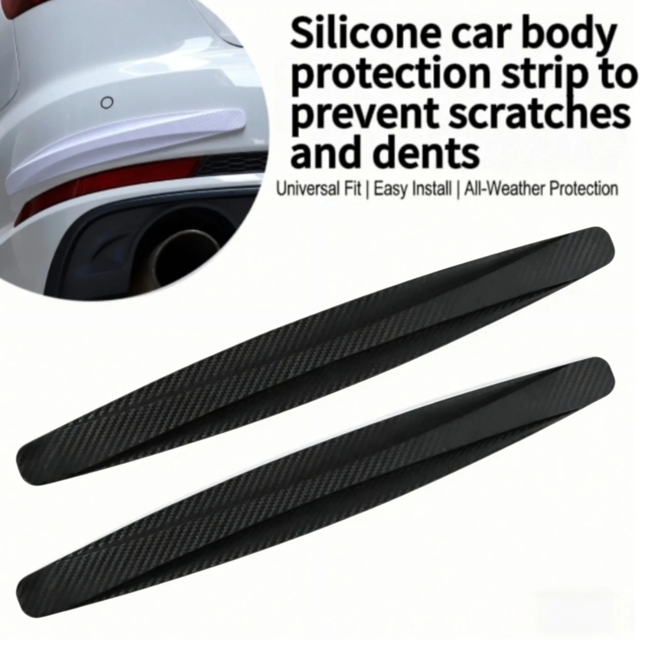 Automobile anti-collision protection strip; New anti-scratch adhesive protection strip suitable for universal car bumper