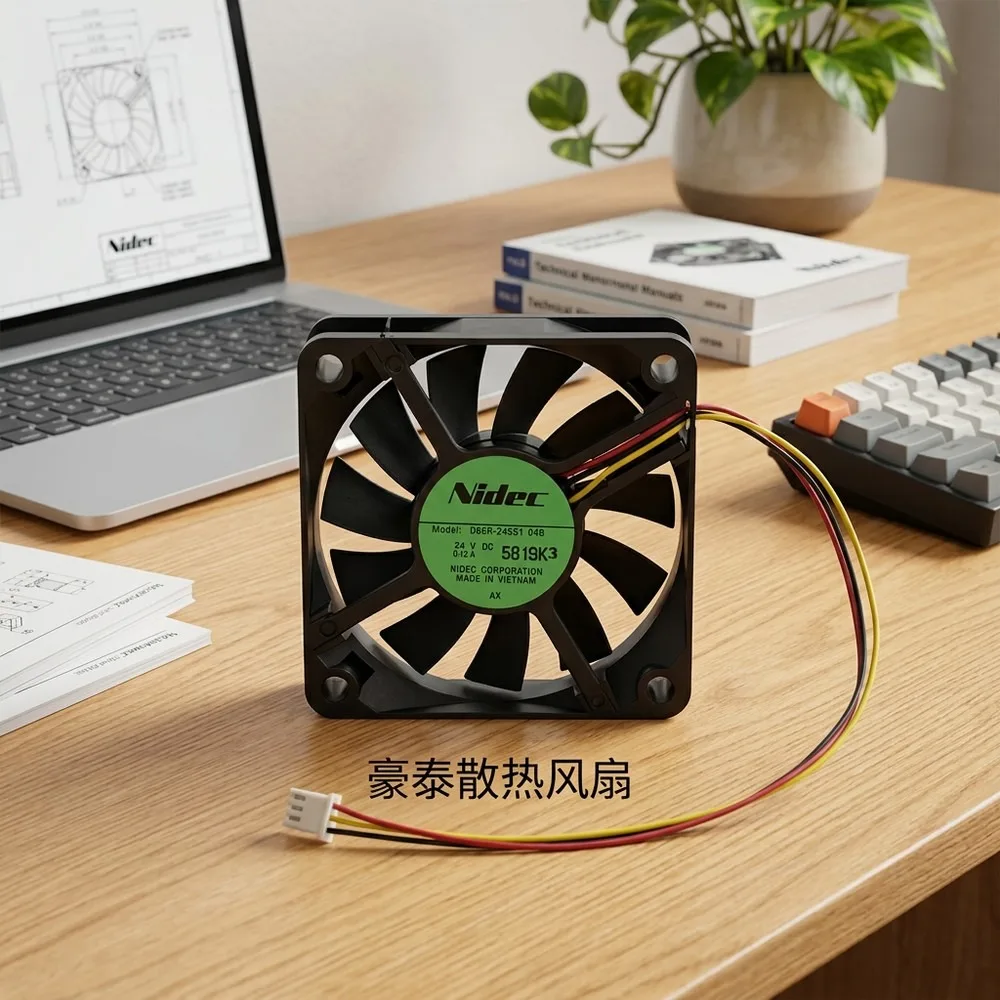 

For NIDEC D06R-24SS1 04B 6015 DC24V 0.12A 6CM 3-Wire Inverter Cooling Fan