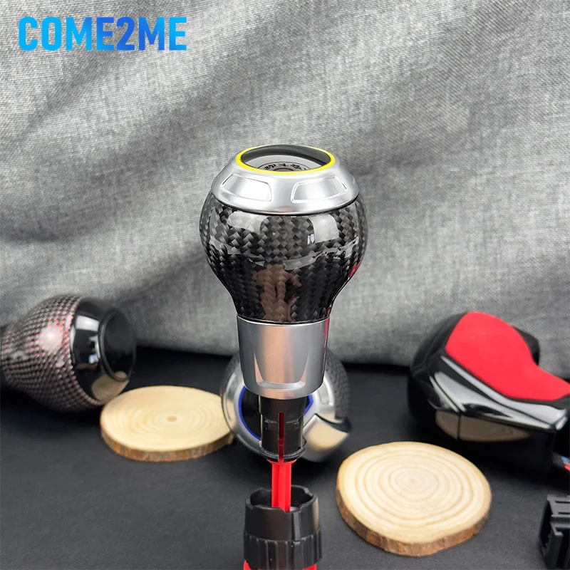 Carbon Fiber Gear Shift Knob For Audi A3 S3 Rs3 Q3 S6 Rs6 A4 A5 A7 Passat Golf 7 Gti Golf Cc Shift Lever Knob Sporty