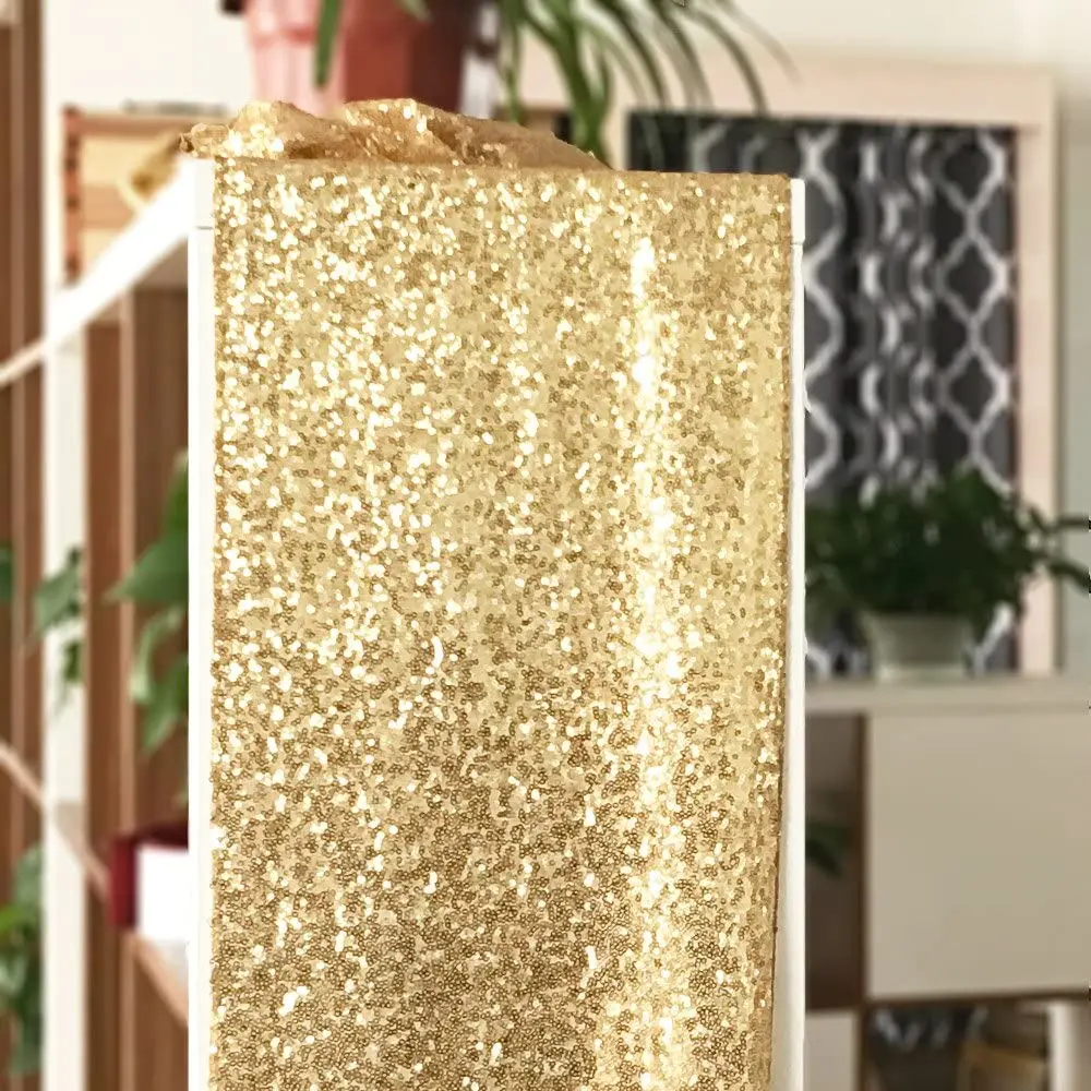 Event Designing Glitter Table Runner Wedding Birthday Party Decor Twinkle Tabledecor Sparkly Golden Sequin House Warming Gift